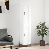Skab 34,5x34x180 cm konstrueret træ hvid