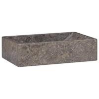 Håndvask 45x30x12 cm marmor grå højglans