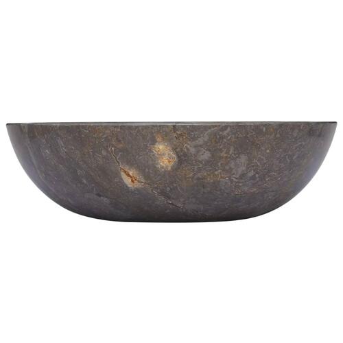Håndvask Ø40x12 cm marmor grå