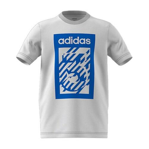 Børne Kortærmet T-shirt Adidas G Bold Crew Hvid XL