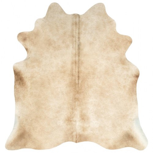 Koskindstæppe 180×220 cm - beige ægte skind