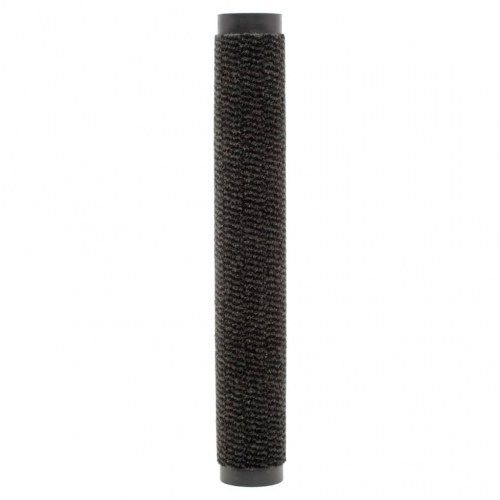 Dørmåtte 60 × 180 cm - tuftet, sort med gummibagside