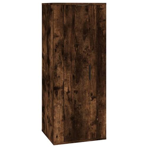 Væghængt tv-skab 40x34,5x100 cm røget egetræ