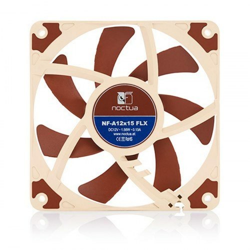 Noctua NF-A12x15 FLX 120 mm boxventilator - beige/bronze