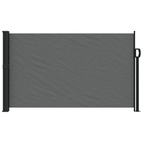 Udtrækkelig sidemarkise - antracit 117 × 300 cm