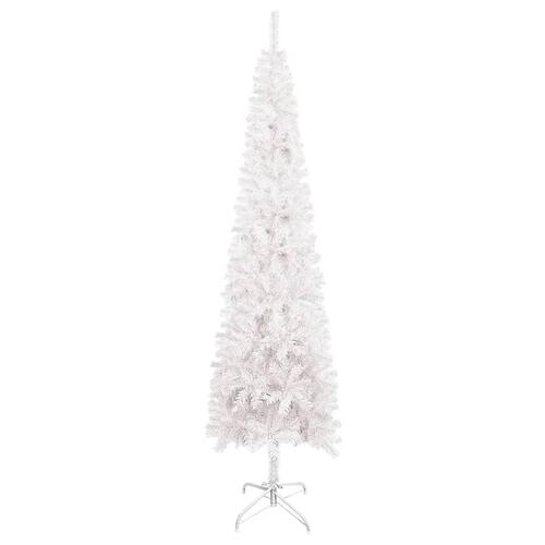Smalt juletræ 120 cm hvid