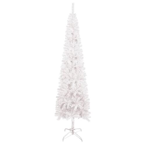 Smalt juletræ 180 cm hvid