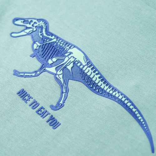 T-shirt til børn str. 92 lys kakifarve
