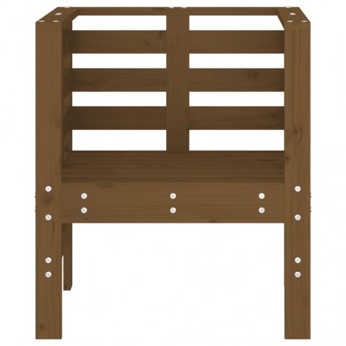 Havestole 2 stk. i massivt fyrretræ 61,5×53×71 cm - gyldenbrun