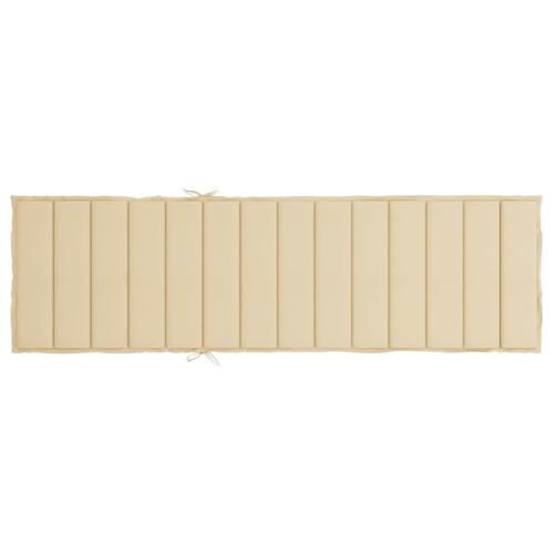 Hynde til liggestol 200x50x3 oxfordstof beige