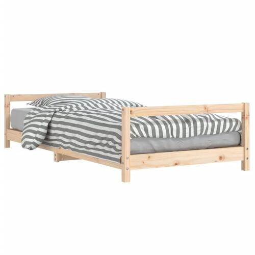 Sengeramme til juniorseng 90x200 cm massivt fyrretræ