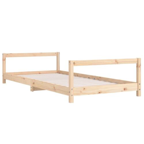 Sengeramme til juniorseng 90x200 cm massivt fyrretræ