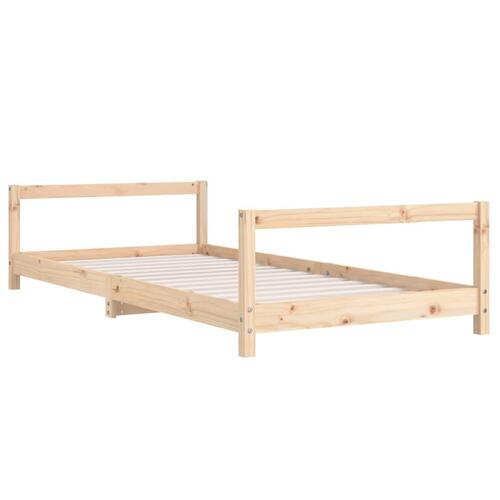 Sengeramme til juniorseng 90x200 cm massivt fyrretræ