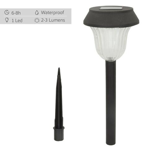 Aktive solcelle-havelys - sæt á 6 dele, LED, IP44 (4 pakker)