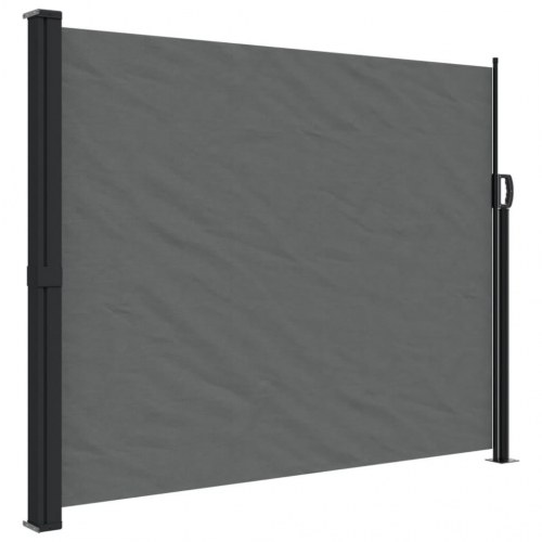 Udtrækkelig sidemarkise antracit 160x300 cm