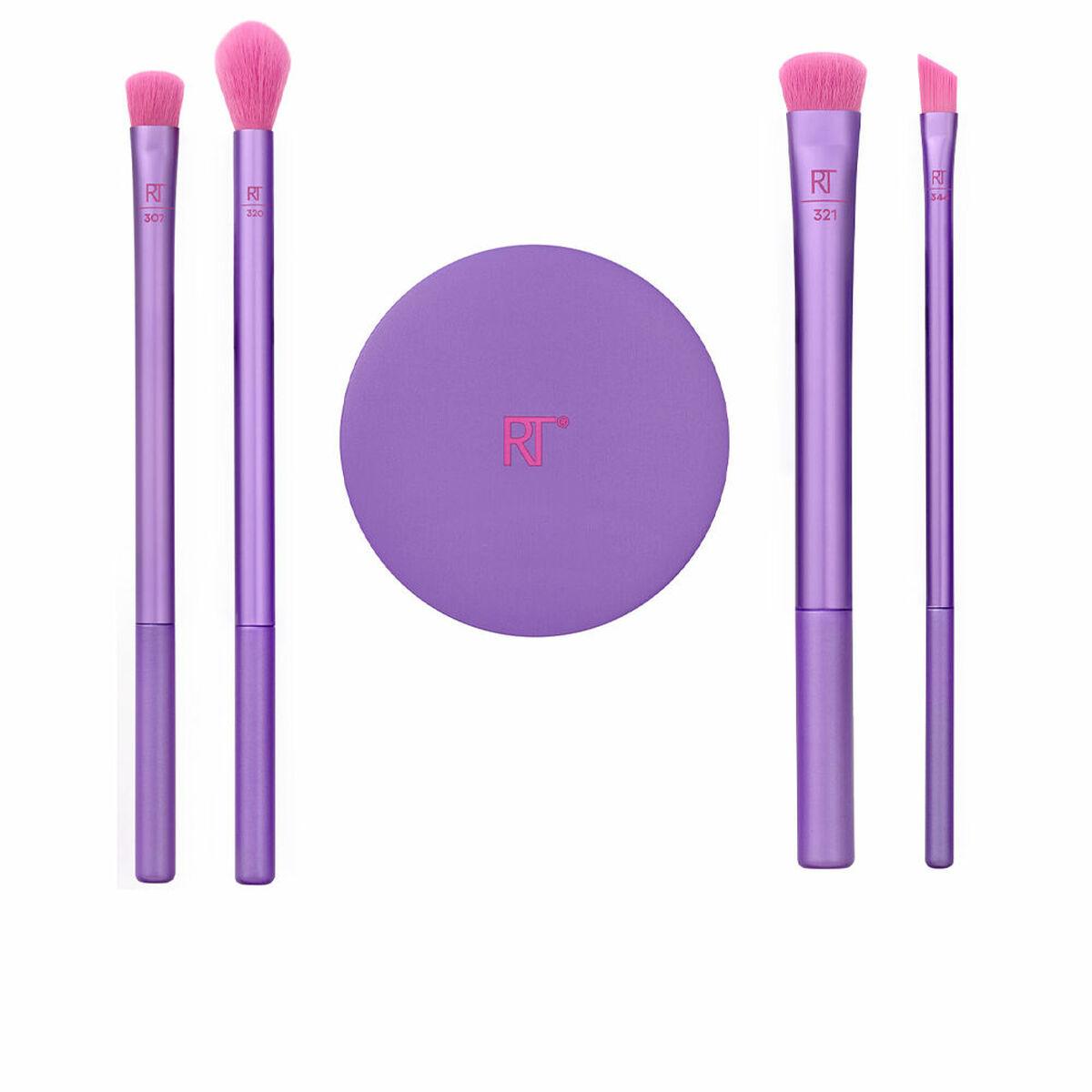 Sæt Med Makeup Børster Real Techniques Brow Styling Fuchsia Dele