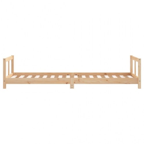 Sengeramme til juniorseng 80x200 cm massivt fyrretræ
