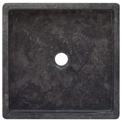 Håndvask 40x40x10 cm marmor sort