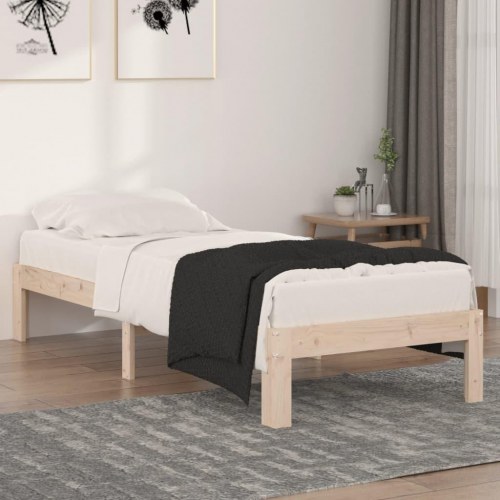Sengeramme i massivt træ 75x190 cm