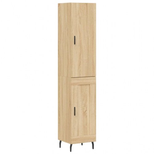Skab 34,5x34x180 cm konstrueret træ sonoma-eg