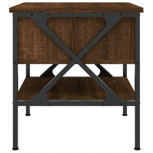 Sengeborde 2 stk. 40 x 42 x 45 cm - brun egetræsfarve