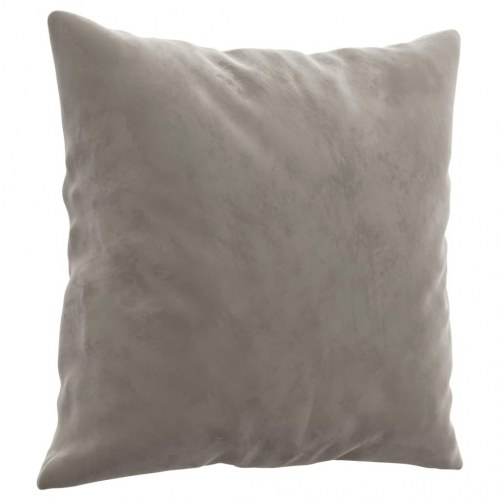 Pyntepuder 2 stk. 40×40 cm i velour - lysegrå