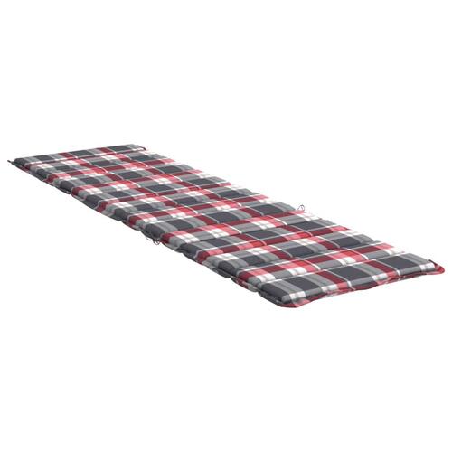 Hynde til liggestol 200x50x3 cm oxfordstof rødternet