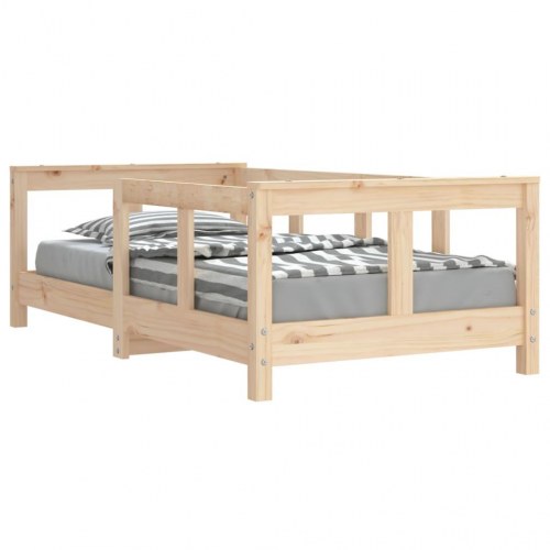 Juniorseng sengeramme 70 x 140 cm i massivt fyrretræ