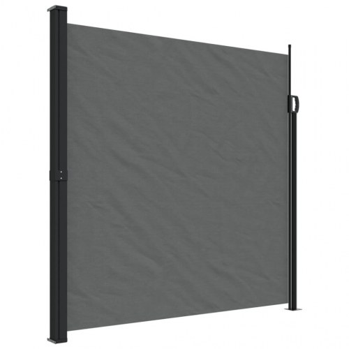 Udtrækkelig sidemarkise - antracit 200 × 300 cm