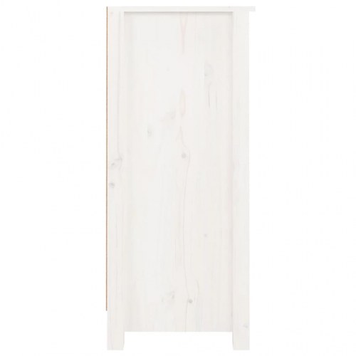 Skænke 2 stk. 40x35x80 cm massivt fyrretræ hvid