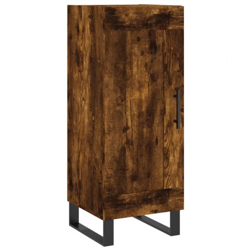 Højskab 34,5×34×180 cm i konstrueret træ - røget egetræ