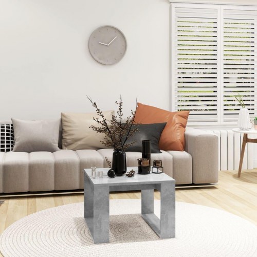 Sidebord 50×50×35 cm i konstrueret træ - betongrå