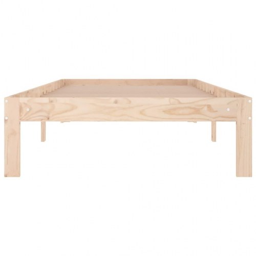 Sengeramme 90x190 cm i massivt fyrretræ - enkeltseng med lameller