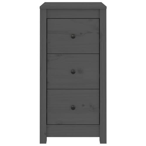 Skænk 40x35x80 cm massivt fyrretræ grå