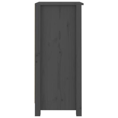 Skænk 40x35x80 cm massivt fyrretræ grå