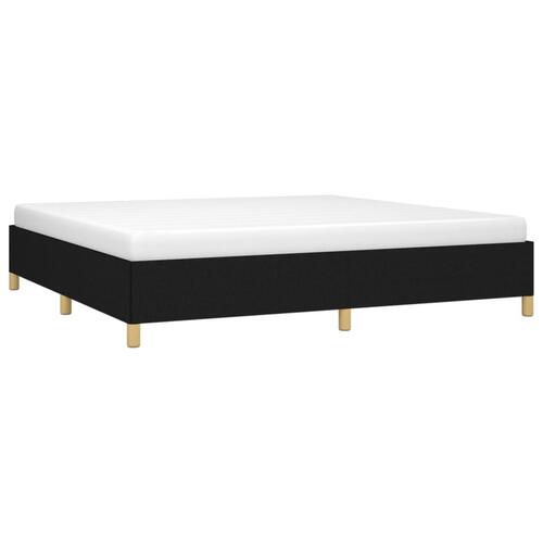 Sengeramme uden madras 200x200 cm stof sort