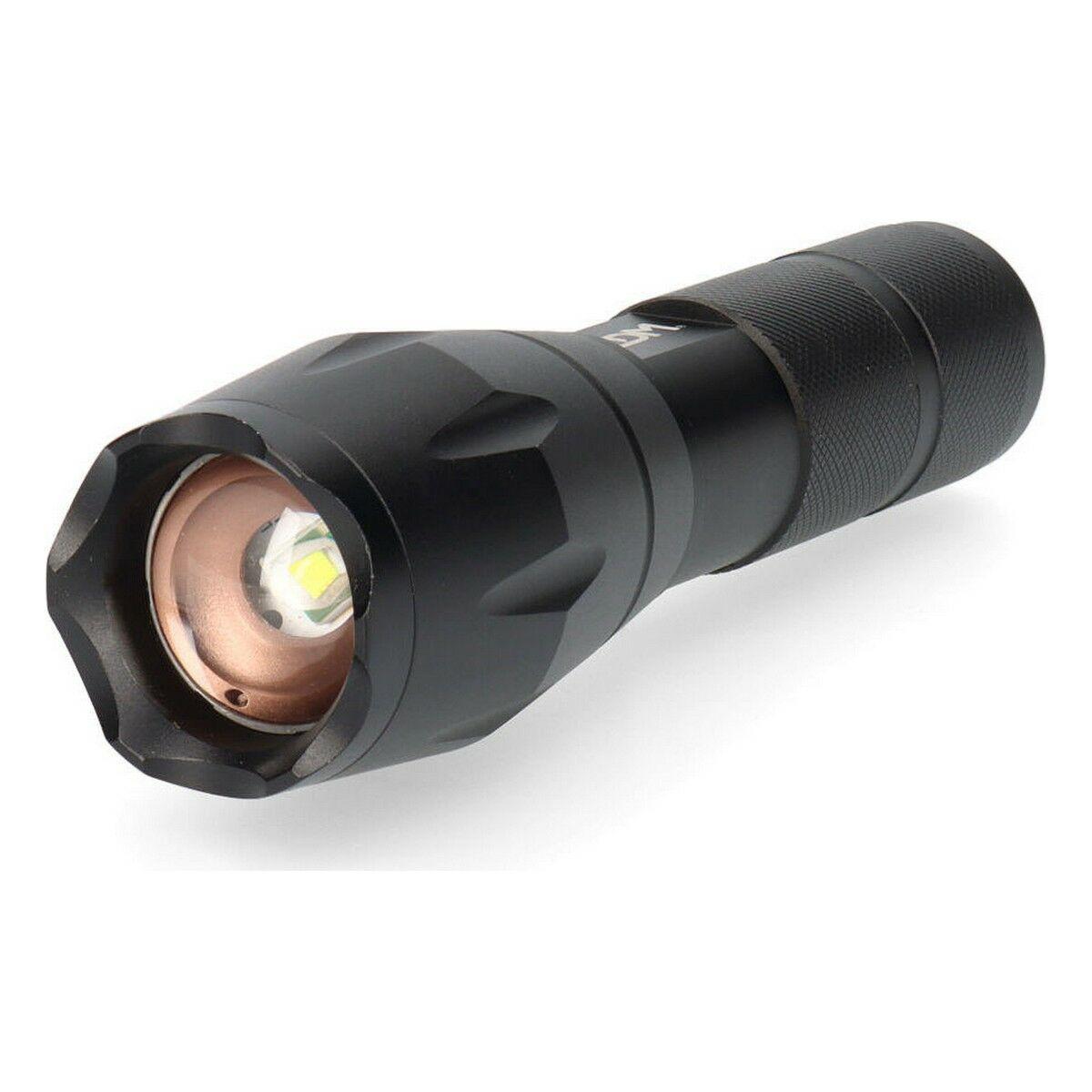 EDM LED lommelygte Cree XML-T6, 140 lm, zoom, sort