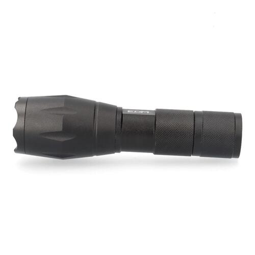 EDM LED lommelygte Cree XML-T6, 140 lm, zoom, sort