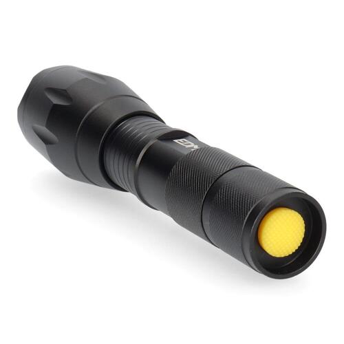 EDM LED lommelygte Cree XML-T6, 140 lm, zoom, sort