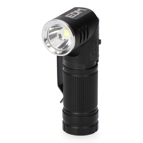 Lygte LED EDM Genopladelig Mini Drejeligt hoved 8 W 450 lm