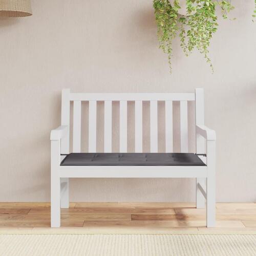 Hynde til havebænk 100x50x3 cm oxfordstof antracitgrå