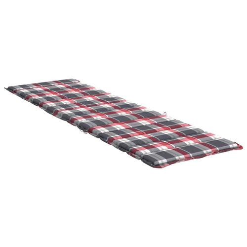 Hynde til liggestol 200x60x3 cm oxfordstof rødternet