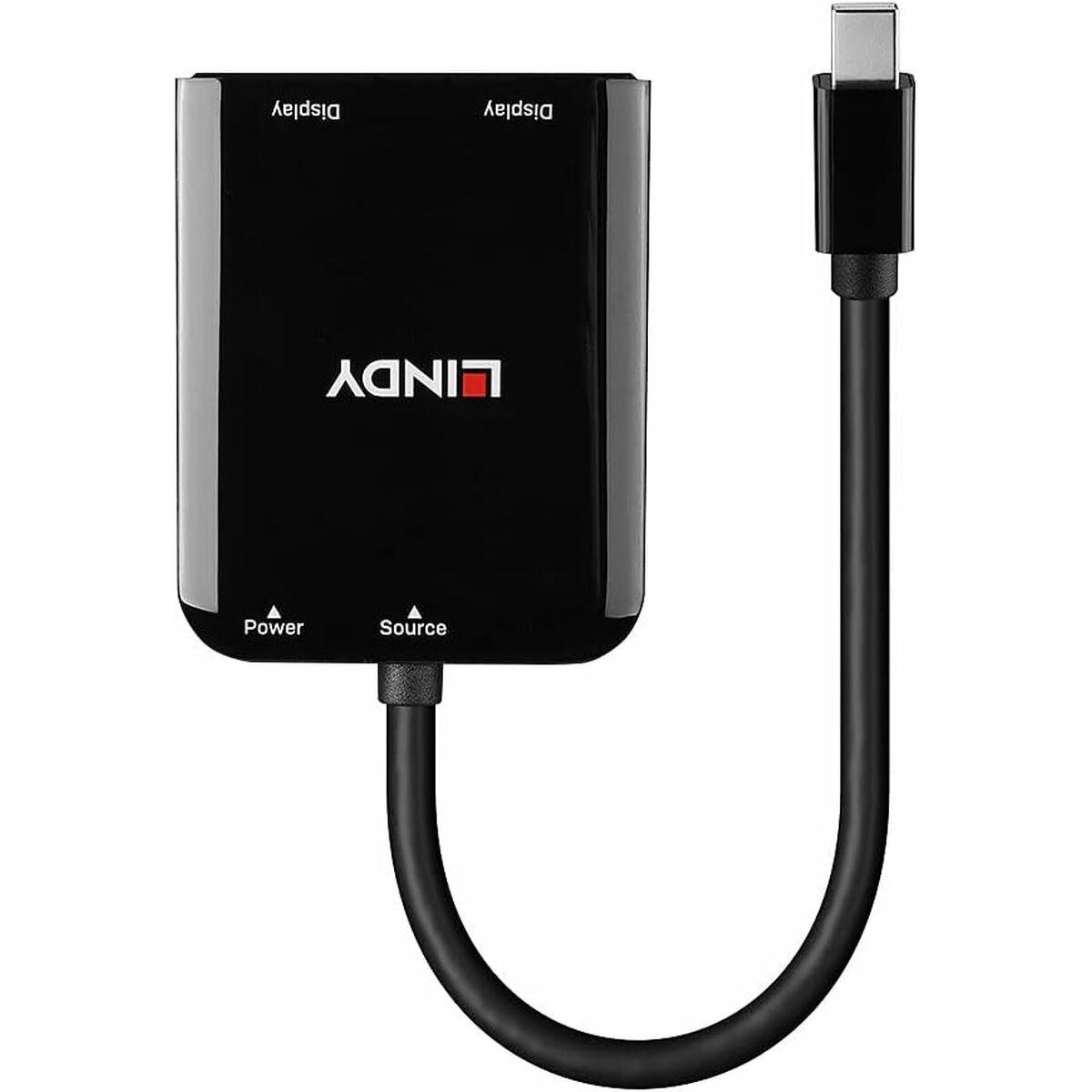LINDY USB hub/dock - Sort med Mini DisplayPort og HDMI