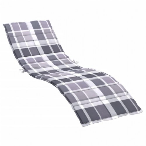 Hynde til liggestol 200 × 60 × 3 cm i oxfordstof - gråternet