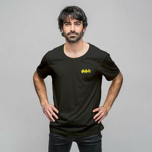 Kortærmet T-shirt til Mænd Batman Sort Voksne unisex S