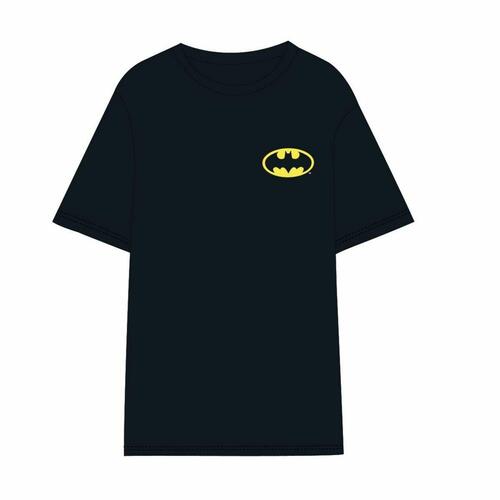 Kortærmet T-shirt til Mænd Batman Sort Voksne unisex S