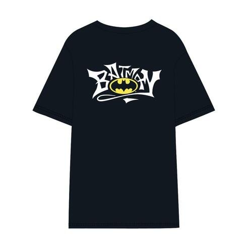 Kortærmet T-shirt til Mænd Batman Sort Voksne unisex S