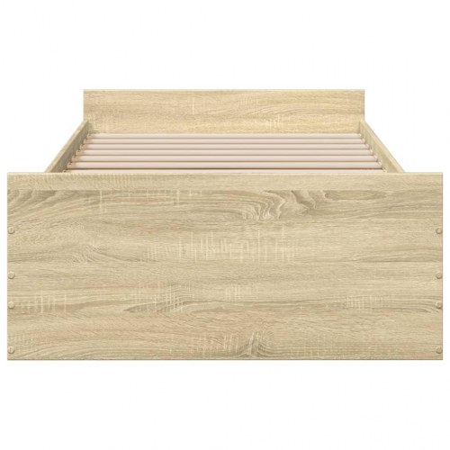 Sengeramme med 2 skuffer 90 x 200 cm - sonoma-eg