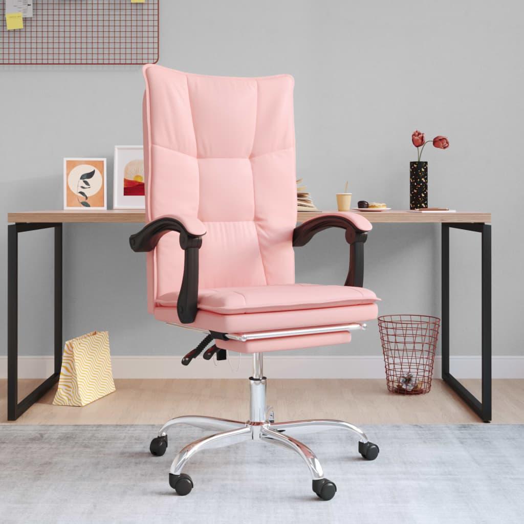 Kontorstol Kunstlæder Pink