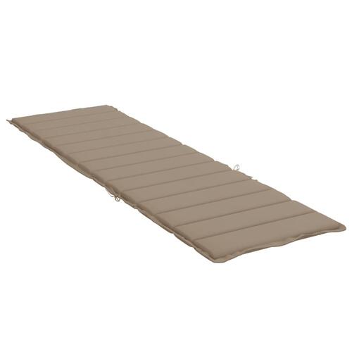 Hynde til liggestol 200x70x3 cm oxfordstof gråbrun